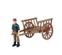 BESPORTBLE Ensemble de Figurines d'Ouvrier Agricole Miniatures Jouet Éducatif pour Garçon et Filles Accessoires de Maison de Poupée Modèle de Scène de Ferme Jouet de Simulation Réaliste