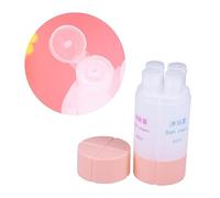 BESPORTBLE Ensemble de Flacons de Voyage 60Ml Bouteilles Réutilisables Étanches pour Shampoing Lotion et Produits de Toilette Voyages Camping Coloris Rose