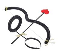 BESPORTBLE Ensemble Flèche et Arc de Cupidon Noir Léger pour Cosplay et Fêtes Saint-Valentin Accessoires Costume de Fête Décorations Photo pour Adultes et Garçon et Filles
