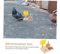 BESPORTBLE Entraînement pour Perroquets Bois Mini Panier de Basket pour Oiseaux Stimule Intelligence des Perruches et Calopsittes Jeu Éducatif Anti-Ennui Adapté Aux Petits Couleur Aléatoire