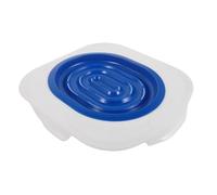 BESPORTBLE Entraîneur de Propreté pour Chat avec Bac à Litière Amovible, Base Bleue Antidérapante, Kit D’Apprentissage Propreté Intérieur pour Chatons, Système Réutilisable et Facile