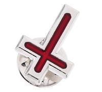 BESPORTBLE Épingle Broche Formelle en Croix pour Communion et Baptême, 1 Pièce, Accessoire Religieux Élégant pour Vêtements, Insigne Décoratif Polyvalent, Bijou Chrétien Intemporel