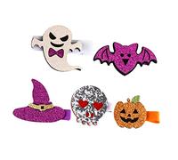 BESPORTBLE Épingles à Cheveux Halloween pour Garçon Fille Accessoires de Coiffure Colorés Modèles Crâne Chapeau de Chauve pour Décoration
