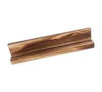 BESPORTBLE Étagère Murale à Pièces en Bois Rustique, Support Vintage | Structure Verticale à Fentes Modulaires, Accents Métalliques Robustes, pour Médailles et Jetons, Style Rétro
