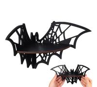 BESPORTBLE Étagère Murale Angle Bois Style Rustique Support Mural Flottant pour Salle de Bain Coin Rangement pour Chambre Cuisine Bureau