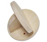 BESPORTBLE Étagère Murale pour Chat en Bois Massif Pin Naturel Plateforme de Saut Ronde Compacte Structure D’Escalade Intérieure Tour à Chat Suspendue pour Chatons