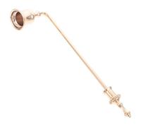 BESPORTBLE Éteignoir à Bougie en Métal Vintage à Long Manche Doré, Accessoire pour Bougie Parfumée, Outil D'extinction de Flamme Sécurisé, Adapté aux Bougies Chauffe-Plat et D'aromathérapie