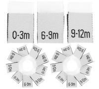 BESPORTBLE Étiquettes Mensuelles pour Vêtements de Bébé 300 Pièces Étiquettes de Couture Solide en Polyester 3-12 Mois pour Suivi Âge -Né Accessoires Pratiques pour Vêtements Bébé