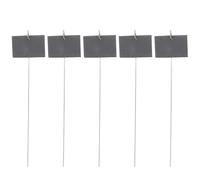 BESPORTBLE Étiquettes Plantes Ardoise Naturelle avec Tige Métallique Lot pour Jardin Serre et Semis Tablettes Pierre à Écriture Marque-plante Décorative Résistante