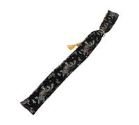 BESPORTBLE Étui de Rangement pour Sabre Tai Chi en Soie Noire avec Broderie Dragon et Phénix, Protection Douce Anti-Rayures, 12,7 X 134,6 Cm, Housse Légère pour Arts Martiaux et Cosplay,