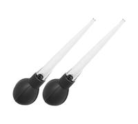BESPORTBLE Extracteur d'eau De Soucoupe pour Jardinières Et Pots, Lot De 2, Plastique Noir, Grand Format, Siphon à Eau pour Gestion De L'arrosage Et Drainage