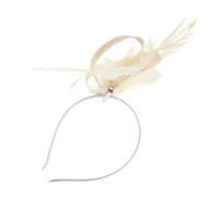 BESPORTBLE Fascinateur Mariage Plume Fleur Maille Légère -tête Ajustable pour Cérémonie Nuptiale et Soirées Élégantes