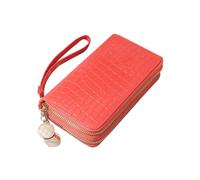 BESPORTBLE Femme Cuir à Glissière Long Et Spacieux pour Cartes Billets Et Téléphone à Main Femme Pastèque
