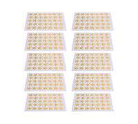 BESPORTBLE Feuilles 1,5cm Légères de Récompenses 10 Lot Adhésives Autocollants Étoile Dorée Garçon et Filles à Domicile Classe