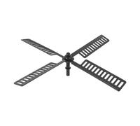 BESPORTBLE Feuilles De Moulin à Vent en Plastique pour Jardin Et Cour, Pales D'éolienne 21x21 Cm, Accessoires Résistants Aux Intempéries, Pièce Détachée pour Éolienne Solaire Extérieure