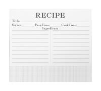 BESPORTBLE Fiches Recettes Vierges Recto-verso 50 Pièces Papier Solide Format Standard pour Notes Diététiques et Recettes de Mariage Fête Prénuptiale la Cuisine Maison