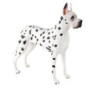 BESPORTBLE Figurine de Chien Danois en Plastique Résistant, Modèle Animal de Simulation Réaliste, Décoration de Bureau et Éducatif, Figurine de Chiot Artificielle pour Collection