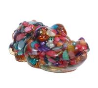 BESPORTBLE Figurine de Crocodile en Cristal Naturel Éclats Colorés Statuette Décorative Multicolore pour Bureau et Maison Ornement Artisanal en Verre Présent Symbolique de Chance