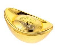 BESPORTBLE Figurine d'or Yuan Bao en Plastique Doré Décoration Feng Shui Amulette pour Richesse et Chance Ornement Chinois Traditionnel pour Nouvel an et Collection Pièce Festive 2026