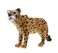 BESPORTBLE Figurine léopard réaliste et pelucheuse, idéale pour décorer Une bibliothèque ou Un Bureau. Jouet Animal pour décoration de Bureau ou de Maison.