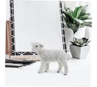 BESPORTBLE Figurine Mouton Peluche Modèle de Mouton Artificiel pour Décoration Intérieure et Extérieure Accessoire Agricole Ornement de Jardin Hauteur