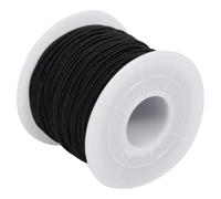 BESPORTBLE Fil Élastique 1,2mm 50m Multibrins pour Bracelets et Colliers DIY 4 Âmes Noir Convient à Bijoux et Accessoires de Cheveux