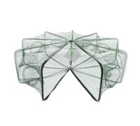 BESPORTBLE Filet de Automatique Cage à Crevettes Portable Maille Élastique Piège pour Crabes Écrevisses Homards Poissons et Crevettes Grand Modèle Vert