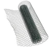 BESPORTBLE Filet Métallique pour Volaille Vert 40x200 Cm, Treillis Hexagonal Galvanisé pour Jardin Et Enclos, Grillage à Poules Solide Et Imperméable, Clôture Artisanale Polyvalente