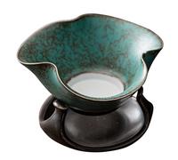 BESPORTBLE Filtre à Thé Céramique Rétro Chic Accessoire Léger et Compact pour Décoration de Table à Thé Ornement Esthétique pour Infusion et Photos