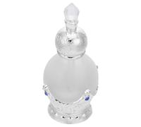 BESPORTBLE Flacon Compte-Gouttes Vintage en Verre 15 ML Argenté pour Huiles Essentielles et Parfums, Flacon Rechargeable Compact Voyage, Décoration Intérieure Élégante
