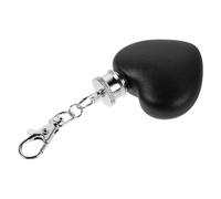 BESPORTBLE Flasque de Poche en Acier Inoxydable 30 Ml de Cœur Mini-Flasque Porte-Clés Noire pour Camping Randonnée et Activités de Plein Air