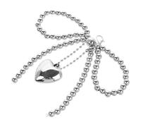 BESPORTBLE Fleur De Chaussure à Nœud En Perles Déclaration Décoration De Chaussures Baskets Boucles Breloques De Chaussure D'arc Charmes De Chaussures Mignon Pour Élégant Silver Acrylique