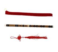 BESPORTBLE Flûte Chinoise Bambou Naturel pour Débutants et Garçon Fille Instrument à Deux Sections et Agréable Texture Lisse sans Bavures
