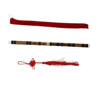 BESPORTBLE Flûte Chinoise Portable Bambou pour Débutants Instrument Professionnel Bois Naturel Deux Sections et Précise avec Étui