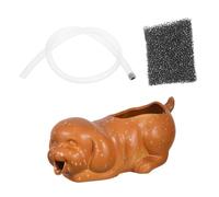 BESPORTBLE Fontaine Cascade Céramique Statue De Chien Cracheuse Eau Décoration pour Aquarium Ou Jardinière Intérieure Extérieure