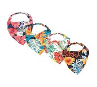 BESPORTBLE Foulard Élastique Floral pour Femme Bandana Triangulaire Tissu Style Rétro pour Événements Taille Unique