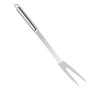 BESPORTBLE Fourchette Viande Acier Inoxydable Miroir Manche Long pour Barbecue Service et Découpe Sécurisés Ustensile pour Cuisine et Pique