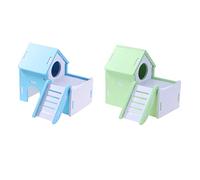 BESPORTBLE Fournitures pour Hamsters Nid de Couchage Et Échelle en Bois Naturel Fun Home