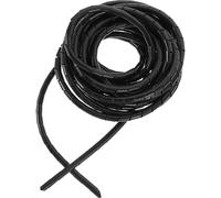 BESPORTBLE Gaine de Câble Spiralée 10 MM X 8 M en Polyéthylène Noir Enrouleur de Câble Flexible pour Gestion et Protection Tube Spiralé Polyvalent pour Maison et Bureau