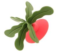 BESPORTBLE Gamelle Anti-glouton Grosse Taille pour Chien Insert en Silicone Vert Feuille et Base Rose, Distributeur de Croquettes à Alimentation Lente Stable et Facile à Nettoyer