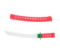 BESPORTBLE Garçon Fille Plastique Rouge Accessoire Cosplay Style pour Fête Halloween Simulacre Sabre Ninja et Portable pour Jeu Imagination