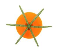 BESPORTBLE Gavage Silicone pour Inserts Compatibles avec Élevés Conception Carotte pour Ralentir Alimentation Animaux de Compagnie Vert Orange