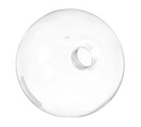 BESPORTBLE Globe Verre Transparent Abat-jour Rond Fileté Résistant Décoloration pour Plafonnier Remplacement Facile pour Éclairage de Salle de Bain et Ventilateur de Plafond
