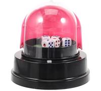 BESPORTBLE Gobelet à Dés Électrique Noir en Plastique Épaissi avec Mini-dés, Résistant aux Chocs, pour Bar, Restaurant et Ktv Couleur Aléatoire