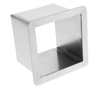 BESPORTBLE Goulotte à Déchets Carrée Acier Inoxydable Œillet Encastré pour Comptoir de Cuisine Design Élégant et Gain de Place Résistant et Facile à Nettoyer