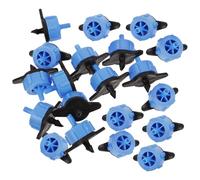 BESPORTBLE Goutteur D'irrigation en Pot, Goutteurs à Compensation de Pression, 20 Pcs, 8l/h, Plastique Bleu, Réglable, pour Plantes et Jardinage