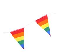 BESPORTBLE Grand Drapeau Arc-en-ciel en Polyester Léger, Réutilisable et Volant pour Décoration de Jardin en Extérieur, Symbole de Fierté Lgbt