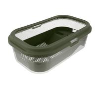 BESPORTBLE Grand Terrarium pour Tortue avec Terrasse Bac Multi-Usage pour Tortues Intérieur Réservoir Plastique Vert Protection Anti-Fuite et Espaces pour Nager Reposer et