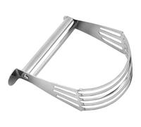BESPORTBLE Grattoir à Pâte en Acier Inoxydable 1 Pièce Baratte à Beurre Manuelle et Mélangeur à Farine pour Pâtisserie Outil Multifonction pour Écraser Pommes de Terre et Mélanger Pâte