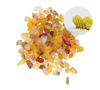 BESPORTBLE Gravier Décoratif en Agate Jaune 200 G - Pierres Irrégulières pour Aquarium Composition Allée De Jardin